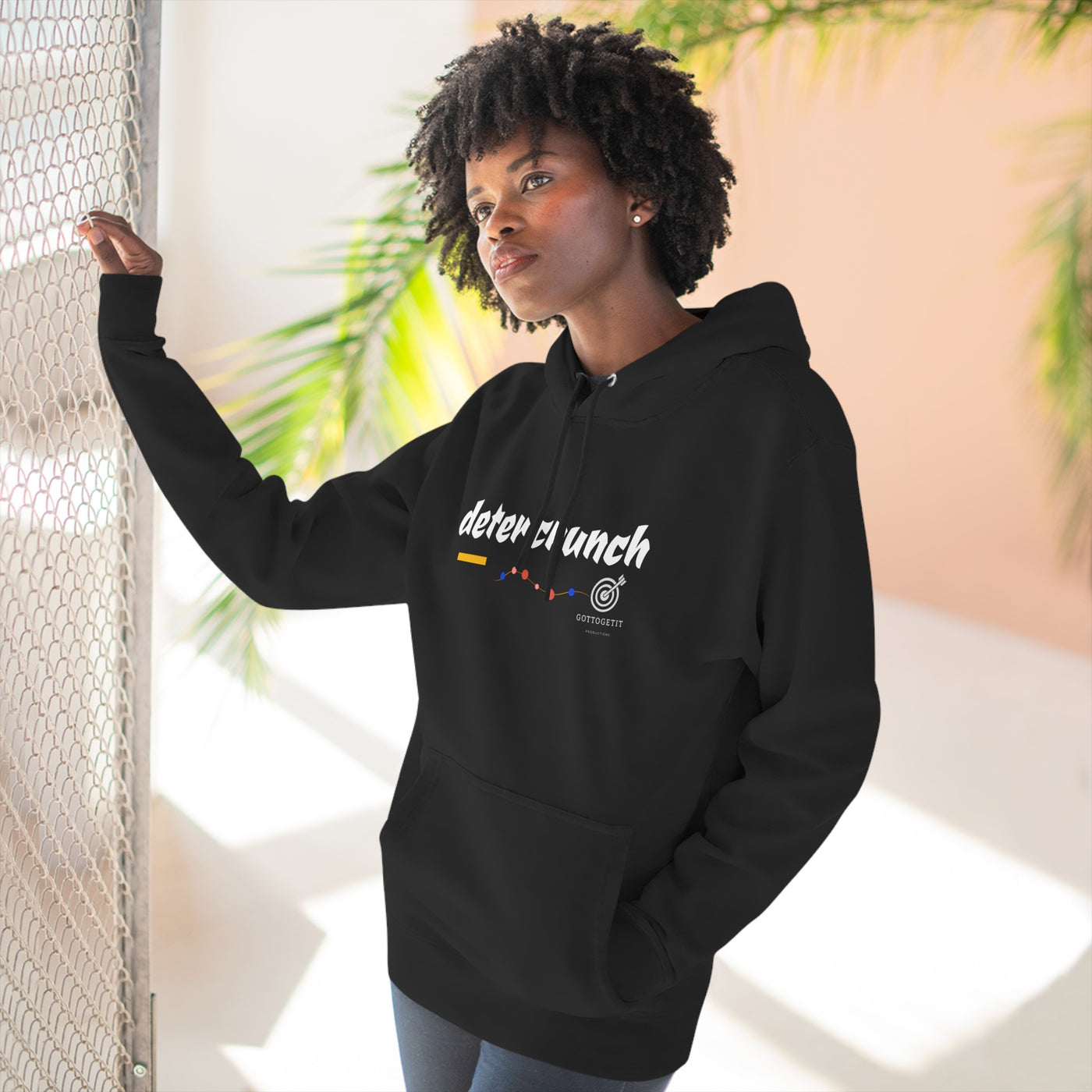 GOTTOGETITprod avoid problems Three-Panel Fleece Hoodie