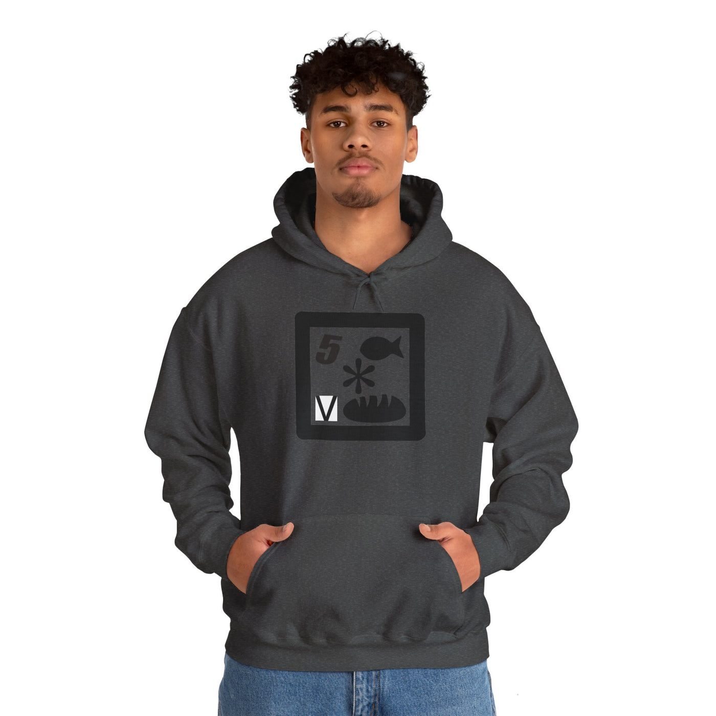GOTTOGETITprod 5 fish (alt) Unisex Heavy Blend™ Hooded Sweatshirt