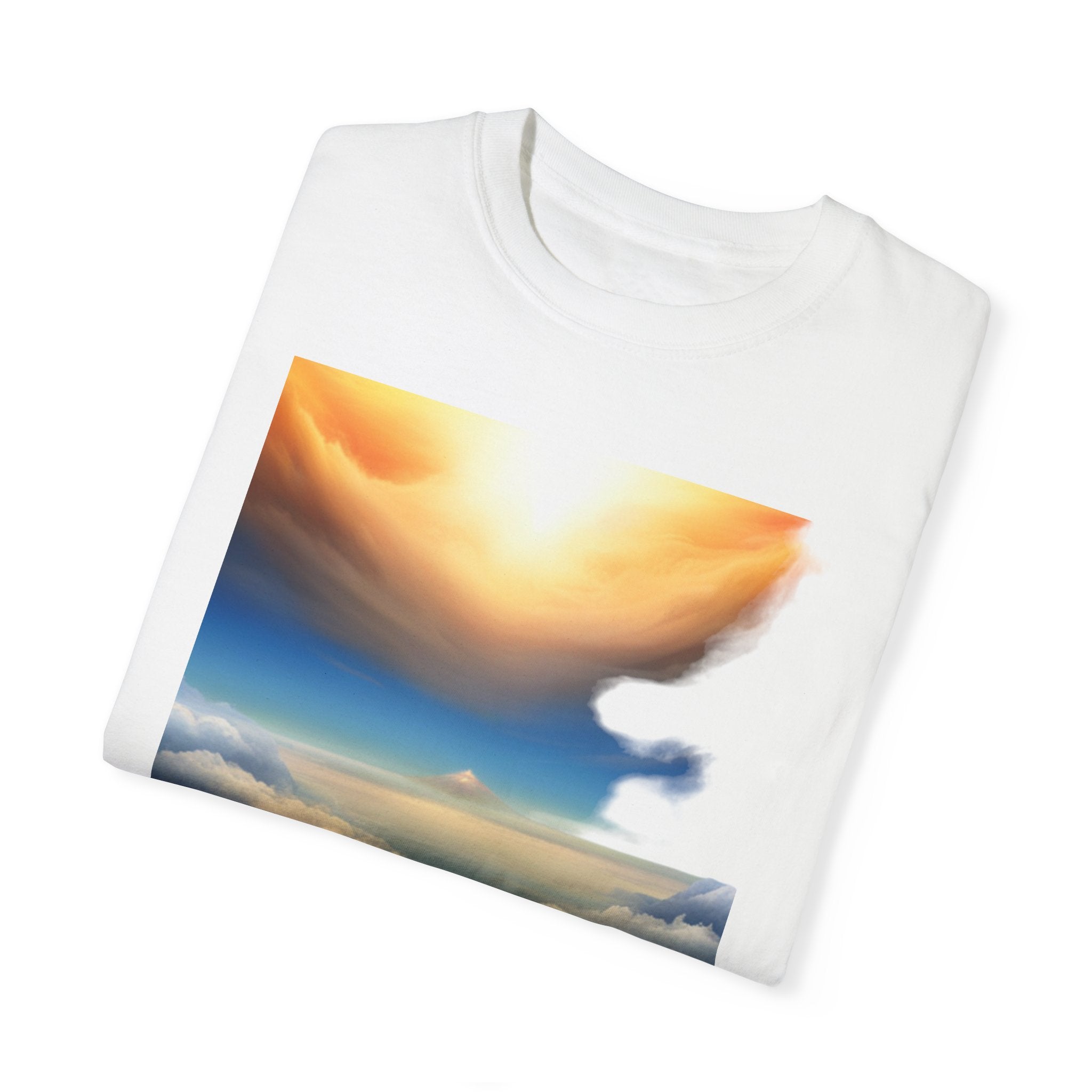 Above the clouds Unisex Garment-Dyed T-shirt