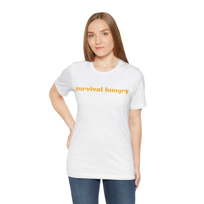 GOTTOGETITprod SURVIVAL HUNGRY Unisex Jersey Short Sleeve Tee
