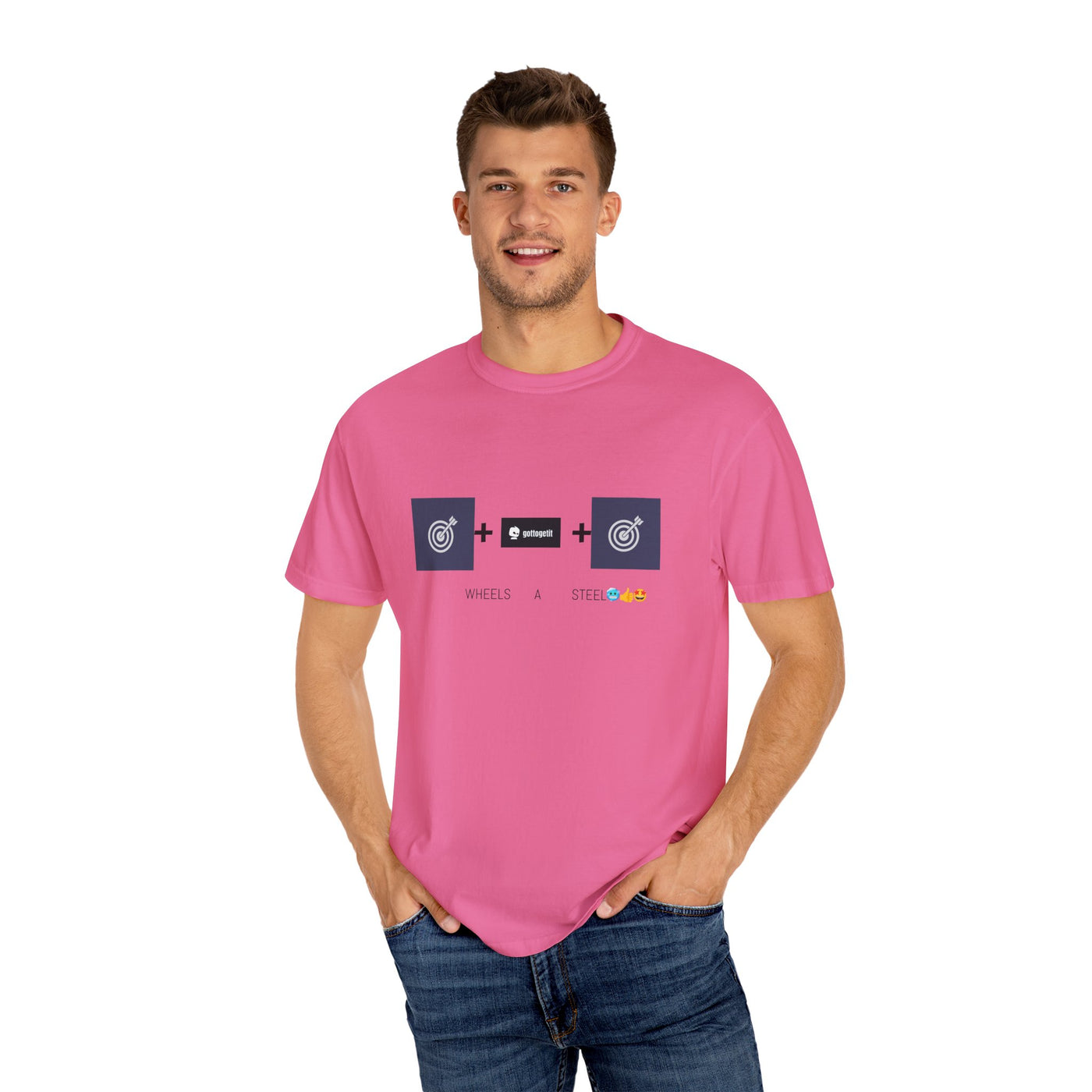GOTTOGETITprod TTABLE WHEELS A STEEL Unisex Garment-Dyed T-shirt