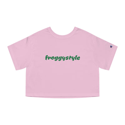 froggystyle Champion Women's Heritage Cropped T-Shirt - gottogetit prod.