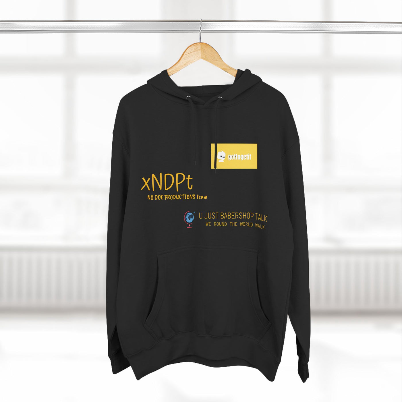 GOTTOGETITprod WORLD WALK Three-Panel Fleece Hoodie