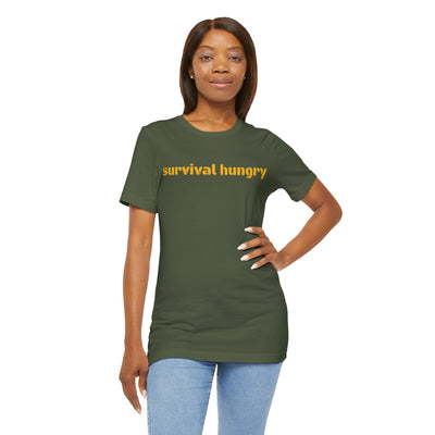 GOTTOGETITprod SURVIVAL HUNGRY Unisex Jersey Short Sleeve Tee
