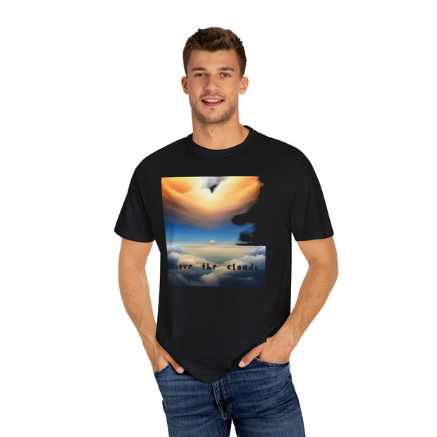 Above the clouds Unisex Garment-Dyed T-shirt