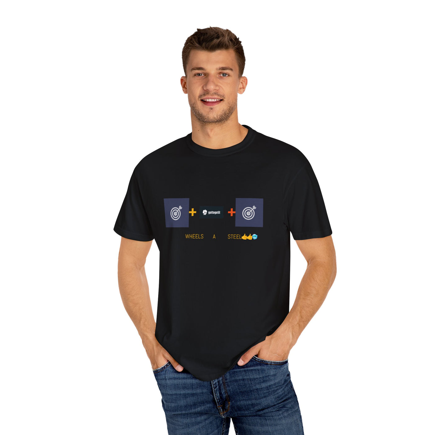 GOTTOGETITprod TTABLE WHEELS A STEEL Unisex Garment-Dyed T-shirt