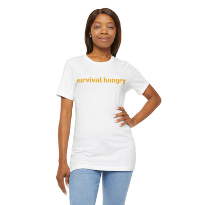 GOTTOGETITprod SURVIVAL HUNGRY Unisex Jersey Short Sleeve Tee