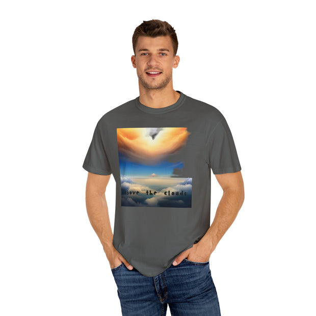 Above the clouds Unisex Garment-Dyed T-shirt