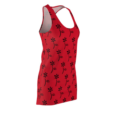 GOTTOGETITprod Growth blossom Women's Cut & Sew Racerback Dress (AOP)