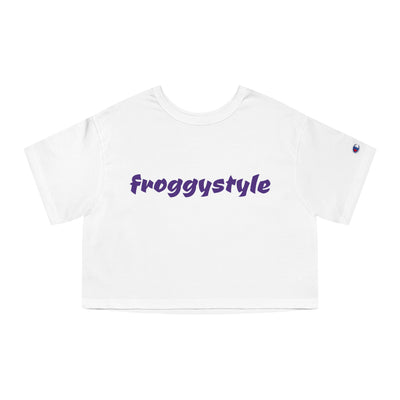 froggystyle Champion Women's Heritage Cropped T-Shirt - gottogetit prod.