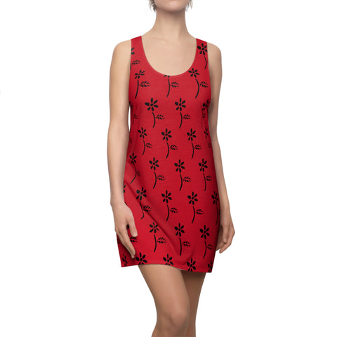 Growth blossom Women's Cut & Sew Racerback Dress (AOP)