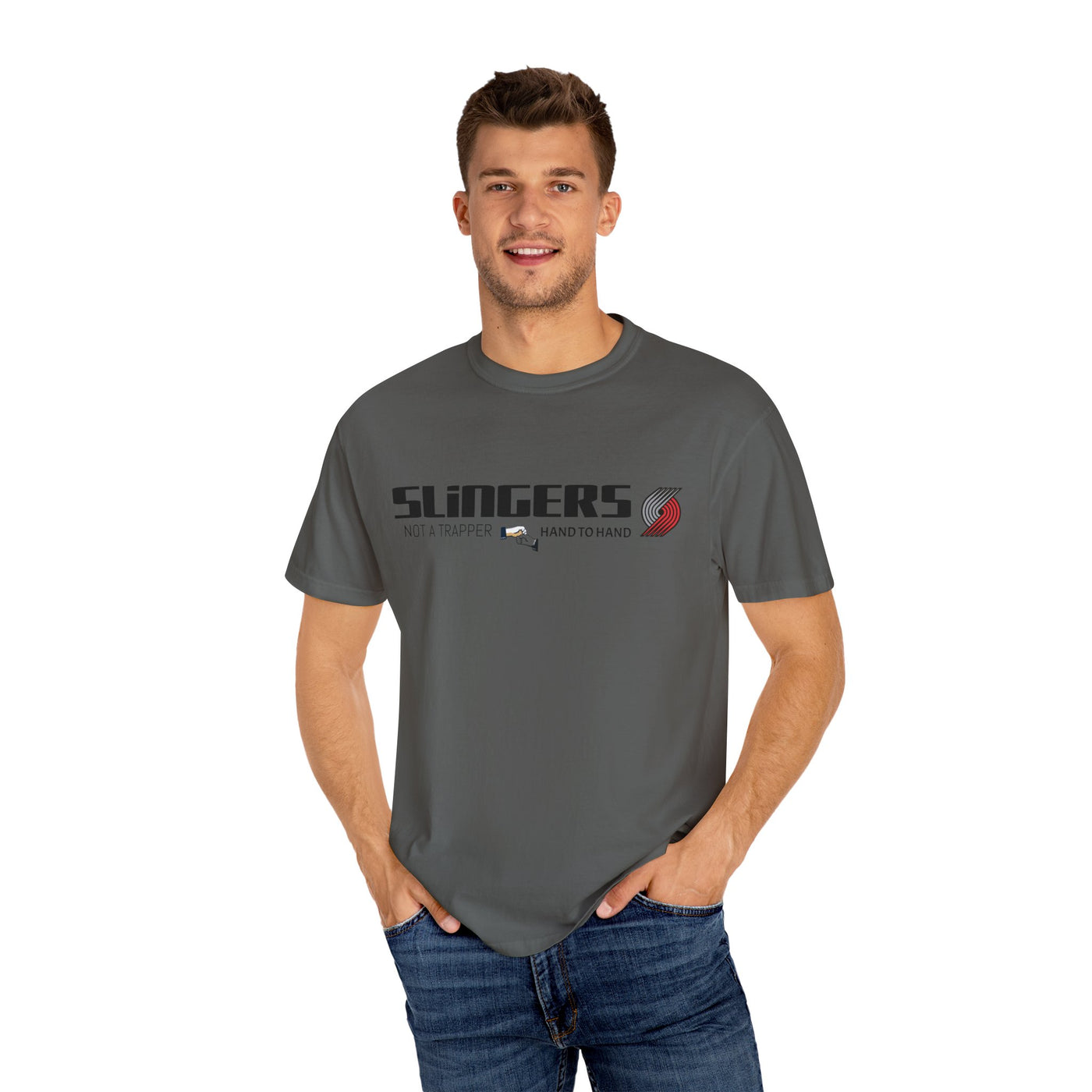 GOTTOGETITprod SLINGERS Unisex Garment-Dyed T-shirt