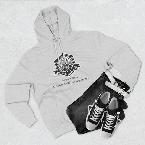 HONDHO- { HONEYCOMB HIDEOUT}  spot Three-Panel Fleece Hoodie - gottogetit prod.