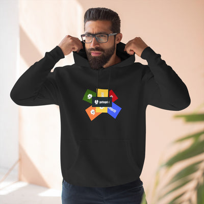 GOTTOGETITprod SLASH Three-Panel Fleece Hoodie