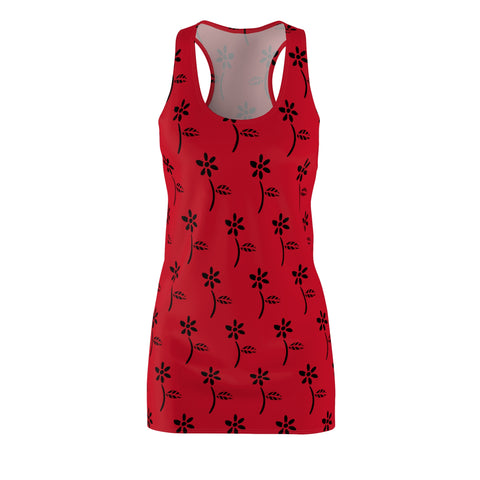 Growth blossom Women's Cut & Sew Racerback Dress (AOP)