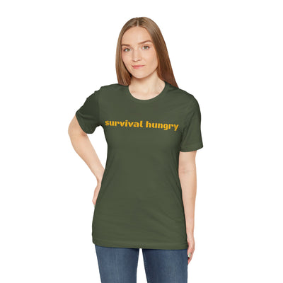 GOTTOGETITprod SURVIVAL HUNGRY Unisex Jersey Short Sleeve Tee