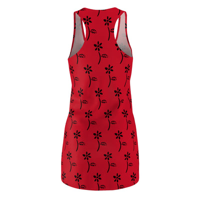 GOTTOGETITprod Growth blossom Women's Cut & Sew Racerback Dress (AOP)