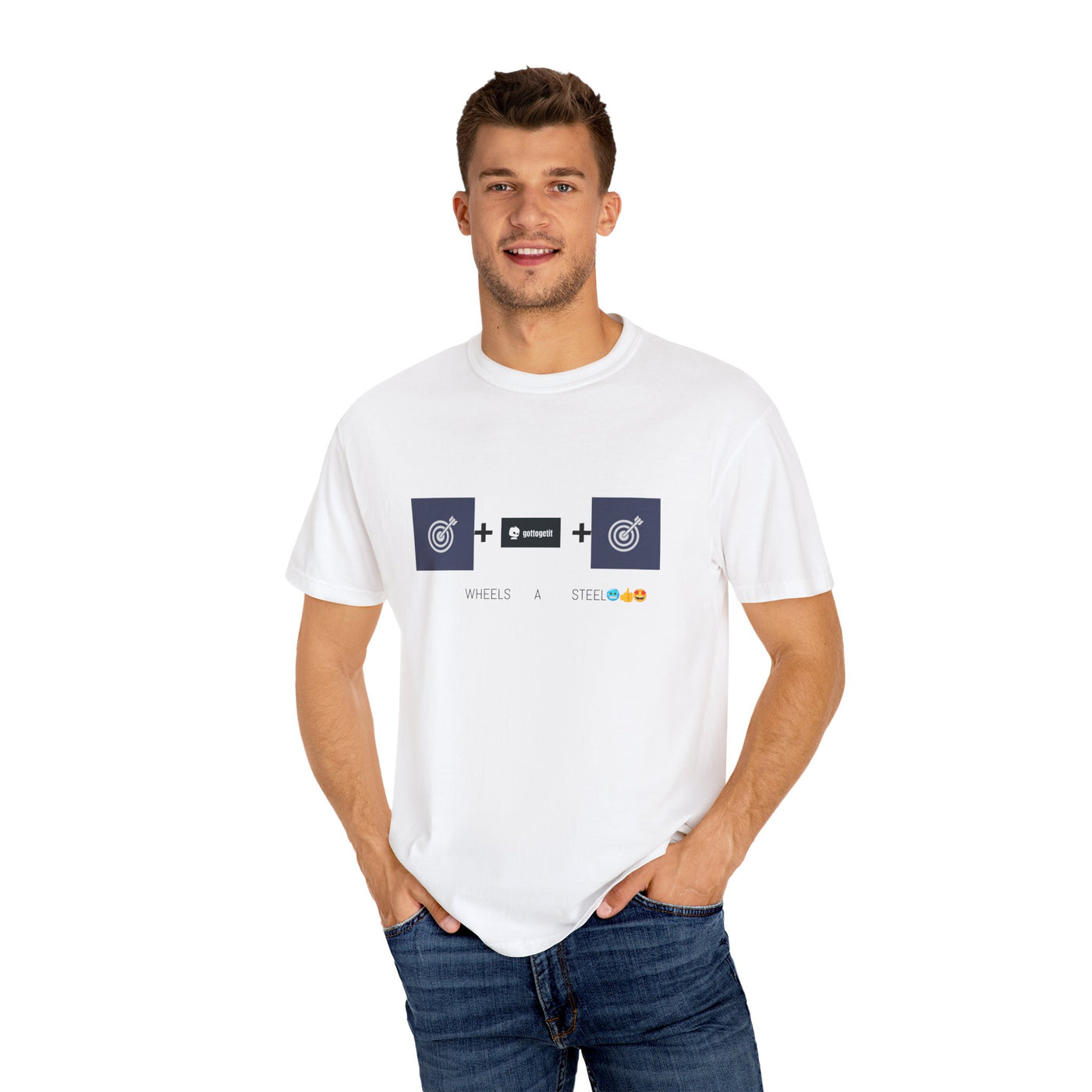 GOTTOGETITprod TTABLE WHEELS A STEEL Unisex Garment-Dyed T-shirt
