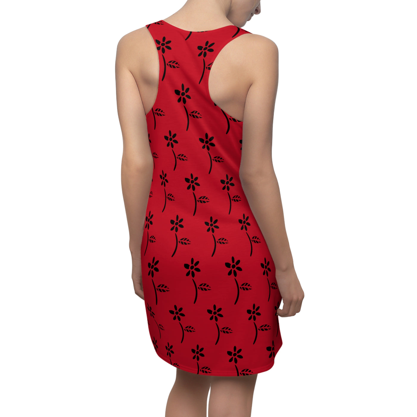 GOTTOGETITprod Growth blossom Women's Cut & Sew Racerback Dress (AOP)
