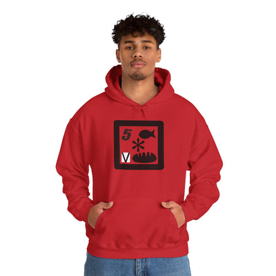 GOTTOGETITprod 5 fish (alt) Unisex Heavy Blend™ Hooded Sweatshirt