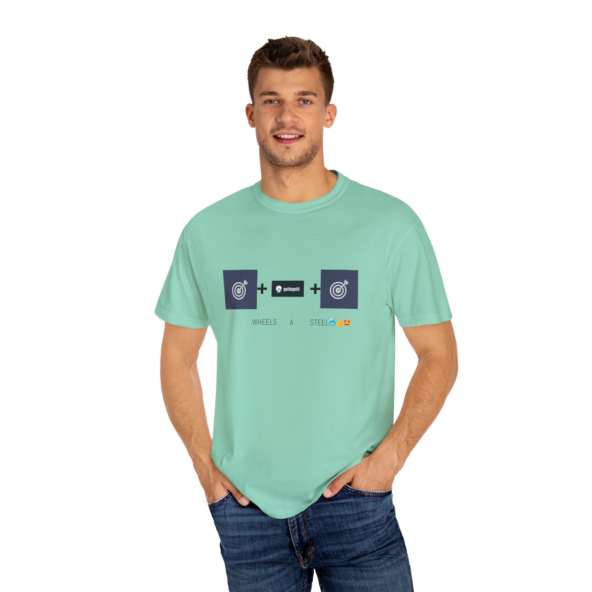TTABLE WHEELS A STEEL Unisex Garment-Dyed T-shirt