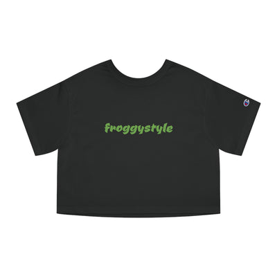froggystyle Champion Women's Heritage Cropped T-Shirt - gottogetit prod.