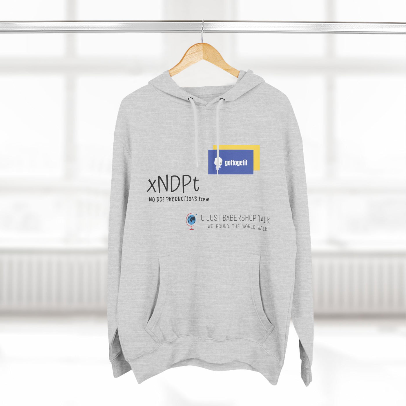 GOTTOGETITprod WORLD WALK Three-Panel Fleece Hoodie