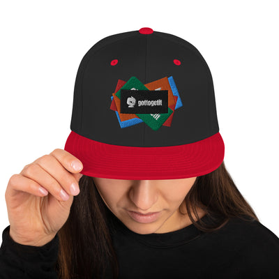 GOTTOGETITprod SPLASH LOGO Snapback Hat
