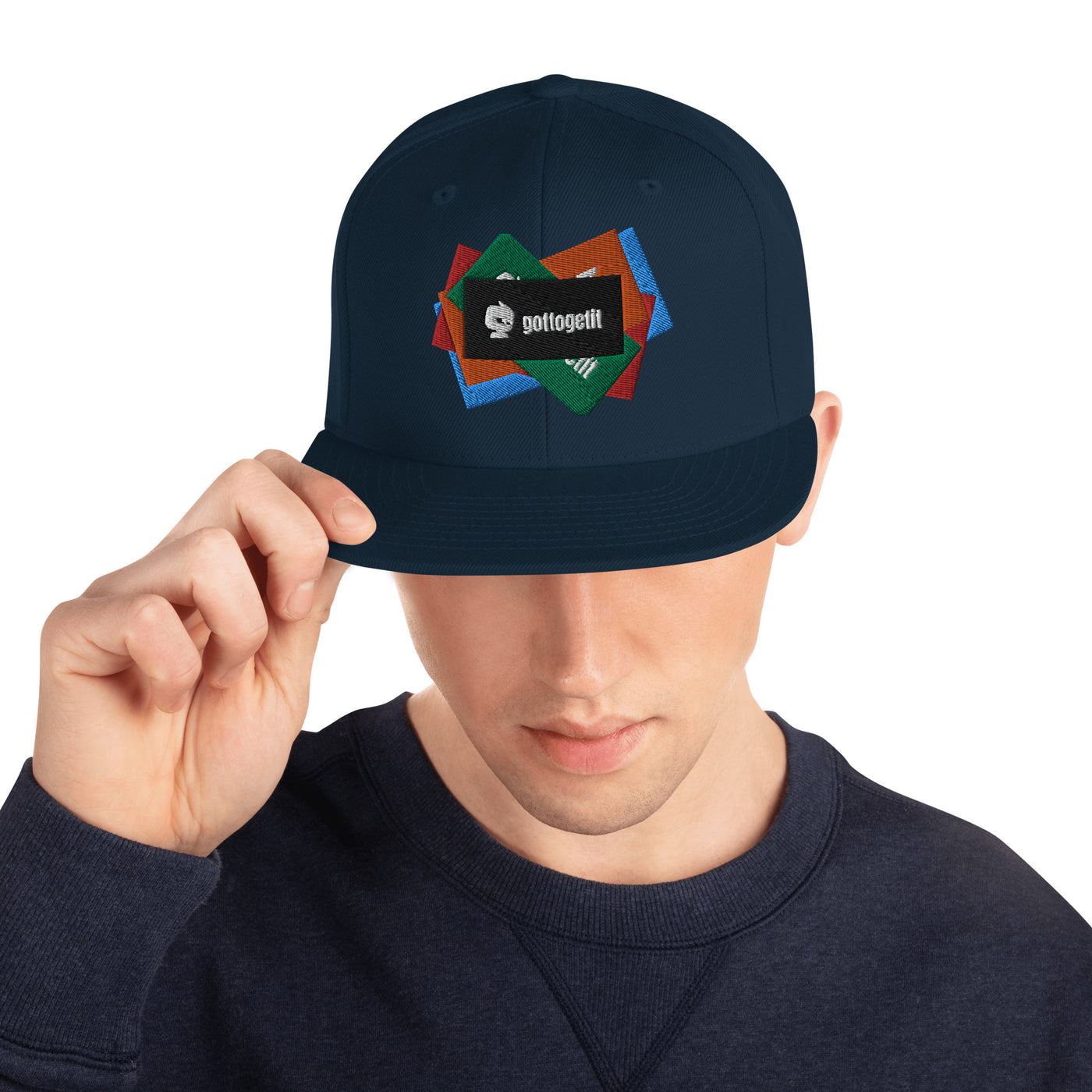 GOTTOGETITprod SPLASH LOGO Snapback Hat