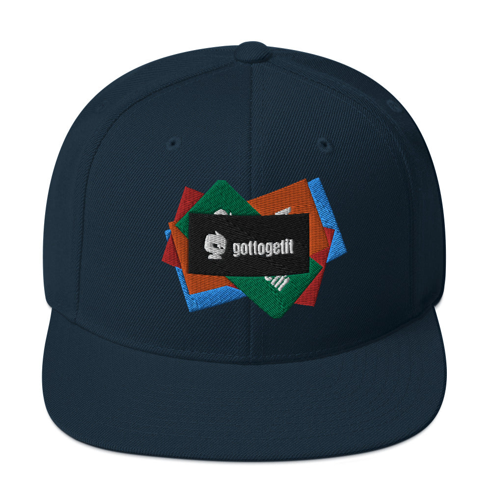 GOTTOGETITprod SPLASH LOGO Snapback Hat