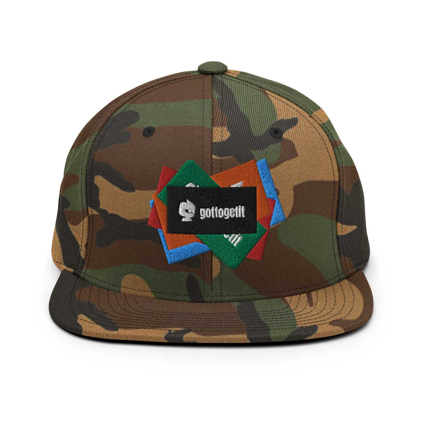 GOTTOGETITprod SPLASH LOGO Snapback Hat