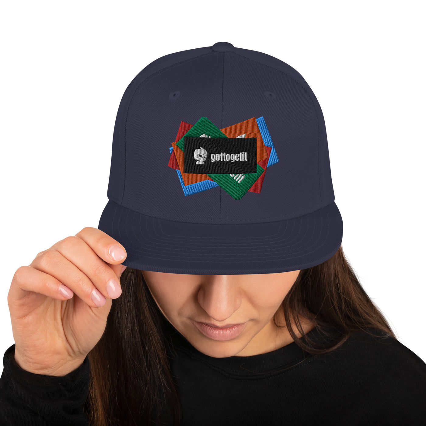 GOTTOGETITprod SPLASH LOGO Snapback Hat