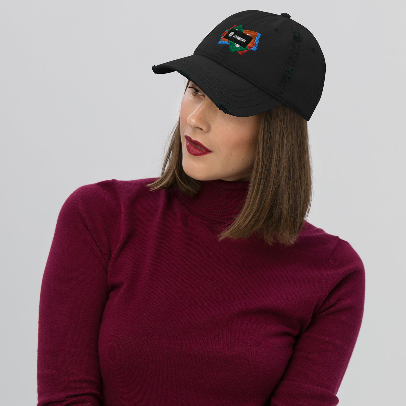 GOTTOGETITprod SLAPSH GOTO Distressed Dad Hat