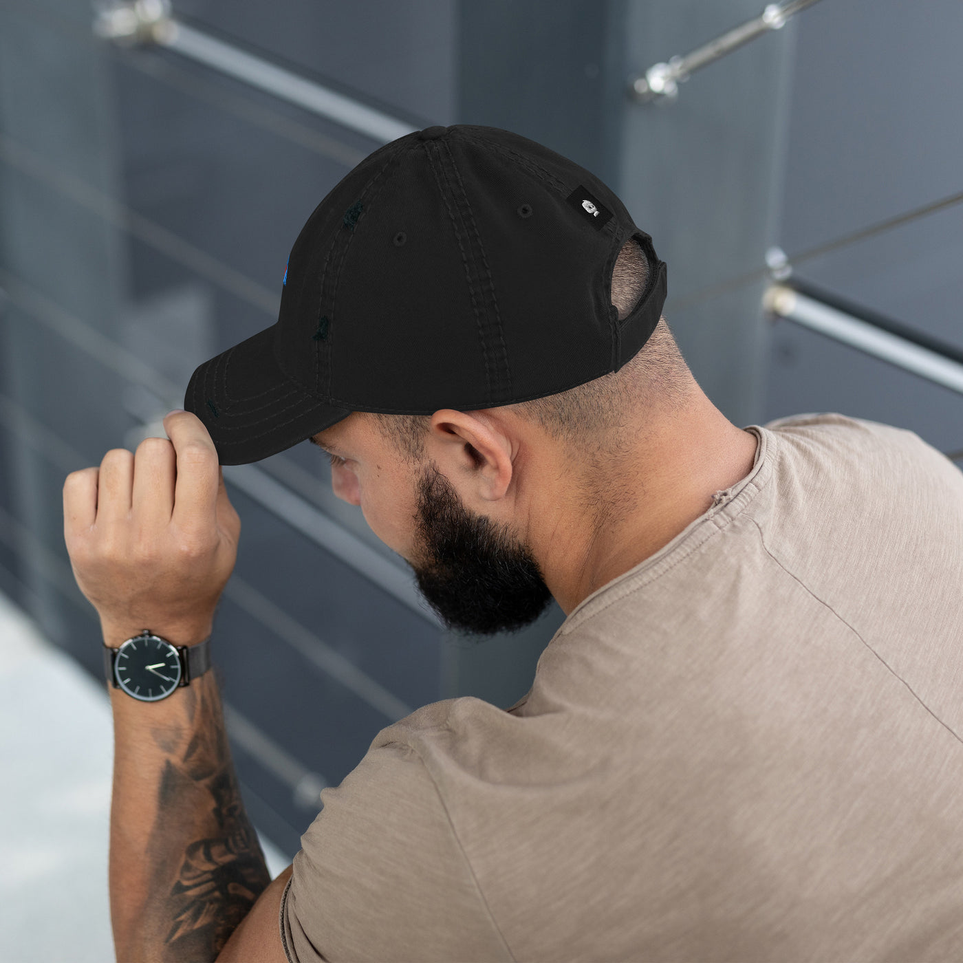 GOTTOGETITprod SLAPSH GOTO Distressed Dad Hat