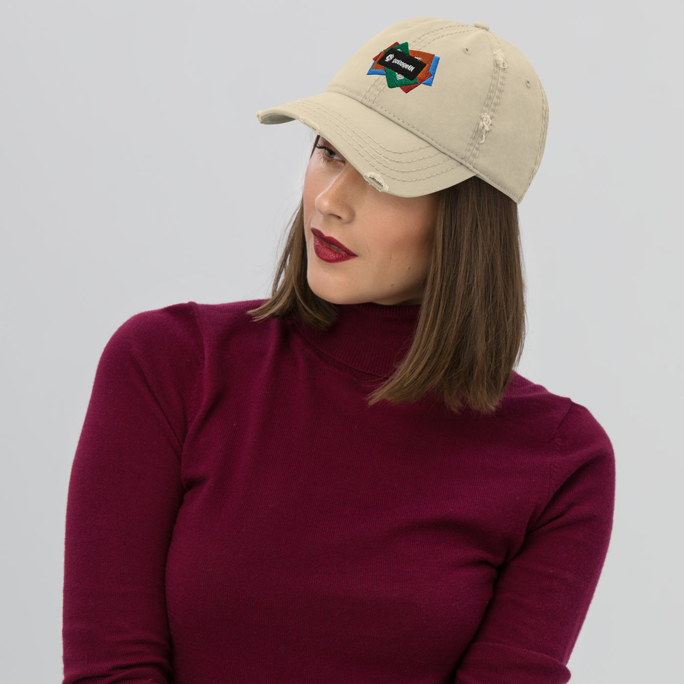 GOTTOGETITprod SLAPSH GOTO Distressed Dad Hat