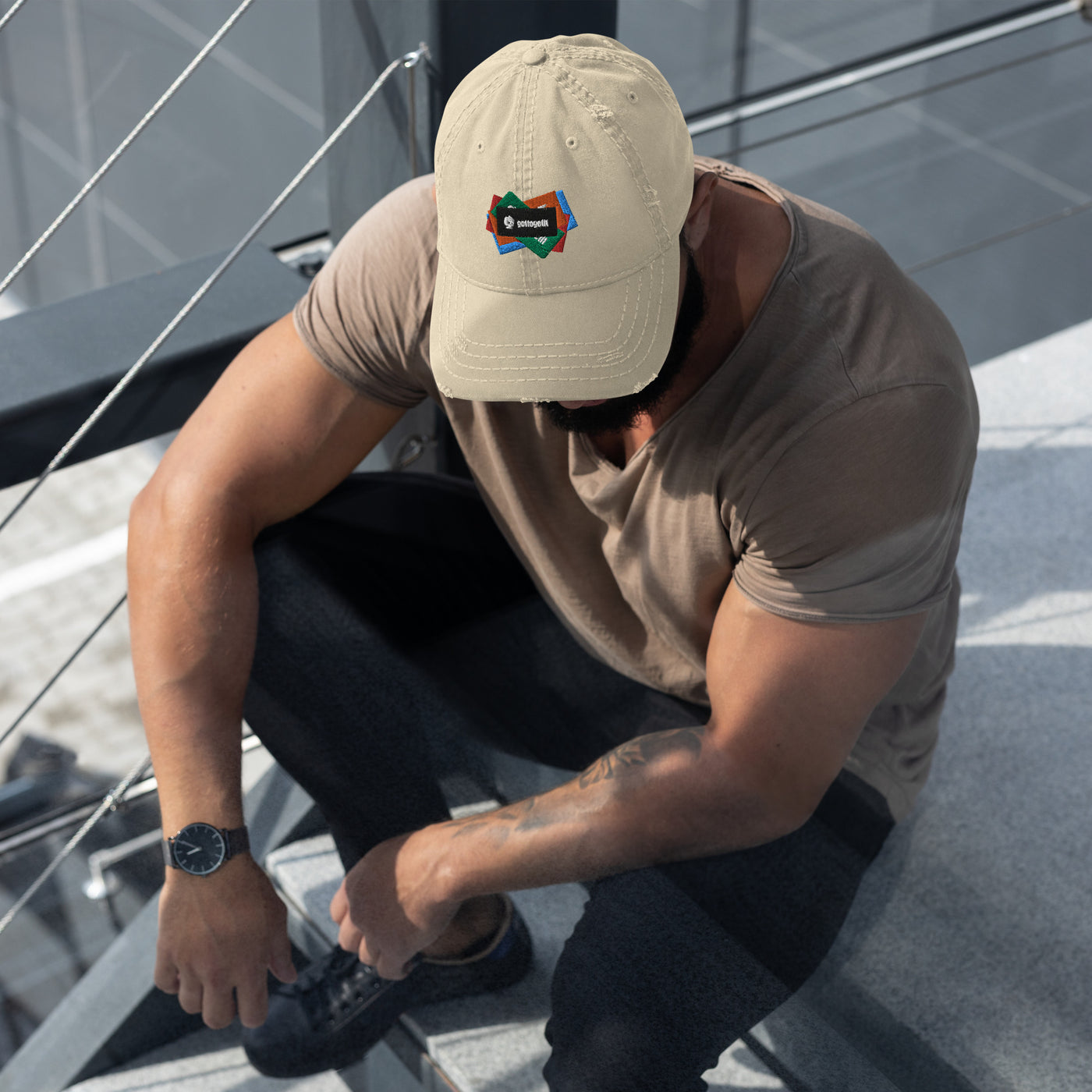 GOTTOGETITprod Splash Padre Distressed Dad Hat