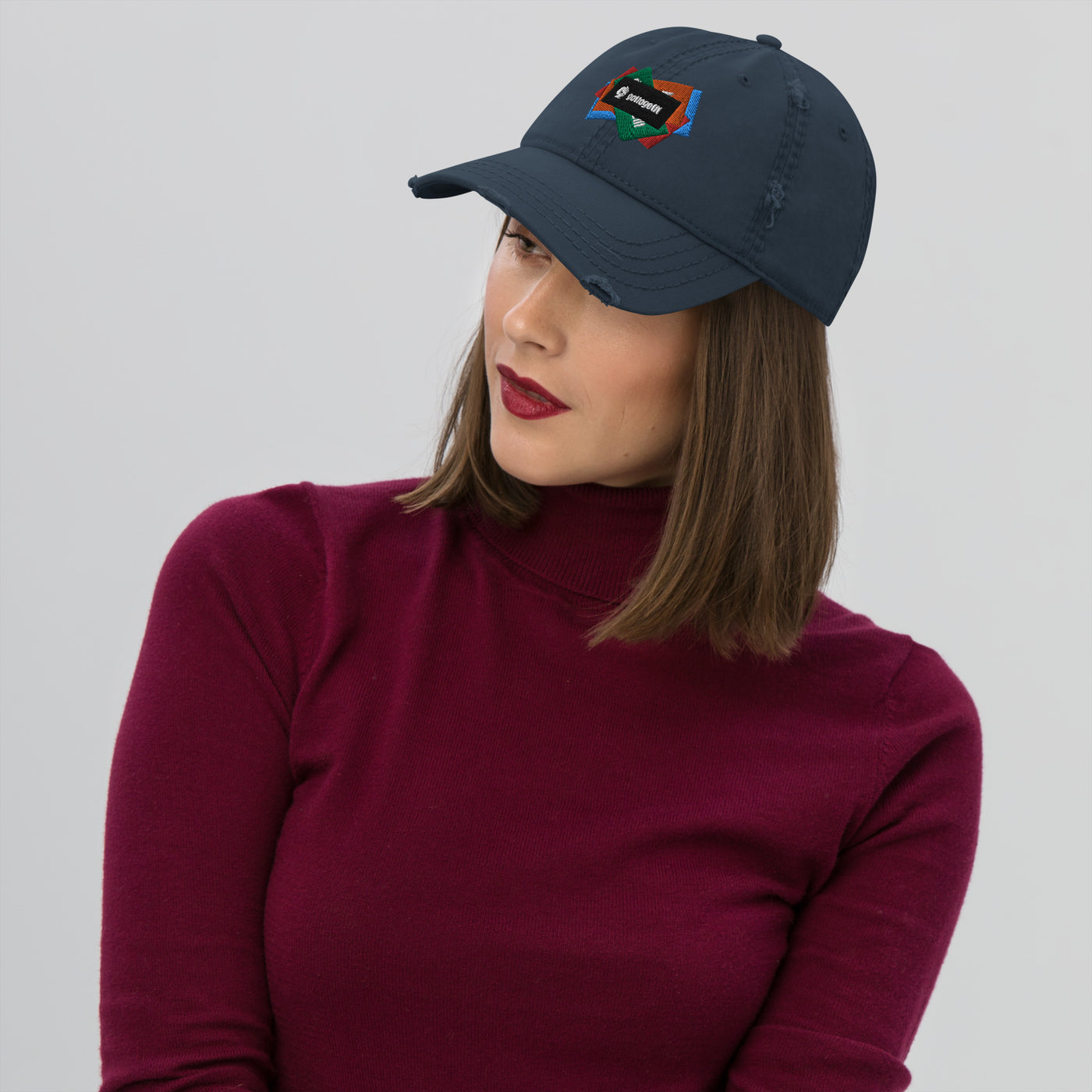 GOTTOGETITprod SLAPSH GOTO Distressed Dad Hat