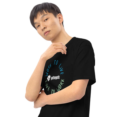 GOTTOGETIT work to live Men’s premium heavyweight tee