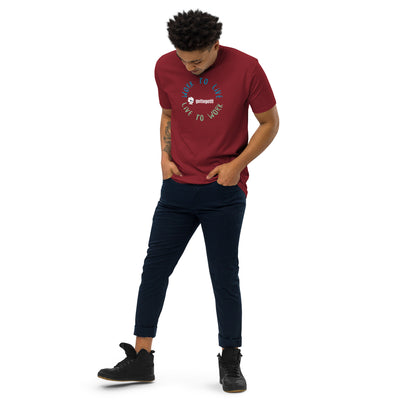 GOTTOGETIT work to live Men’s premium heavyweight tee