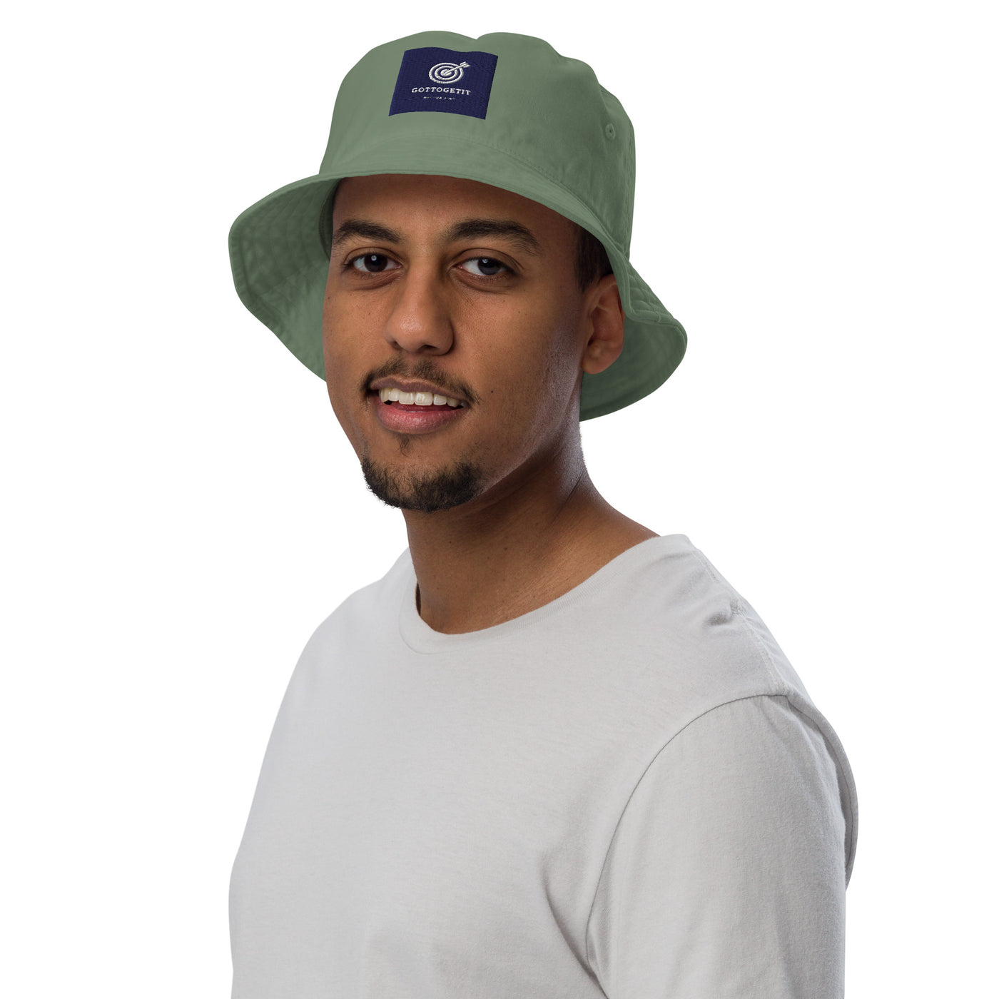 GOTTOGETITprod TURNTABLE Organic bucket hat