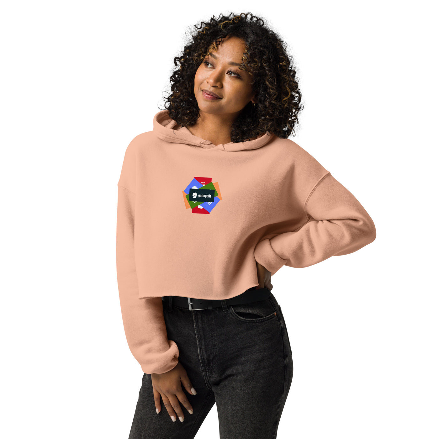 GOTTOGETITprod LADIES SPLASH Crop Hoodie