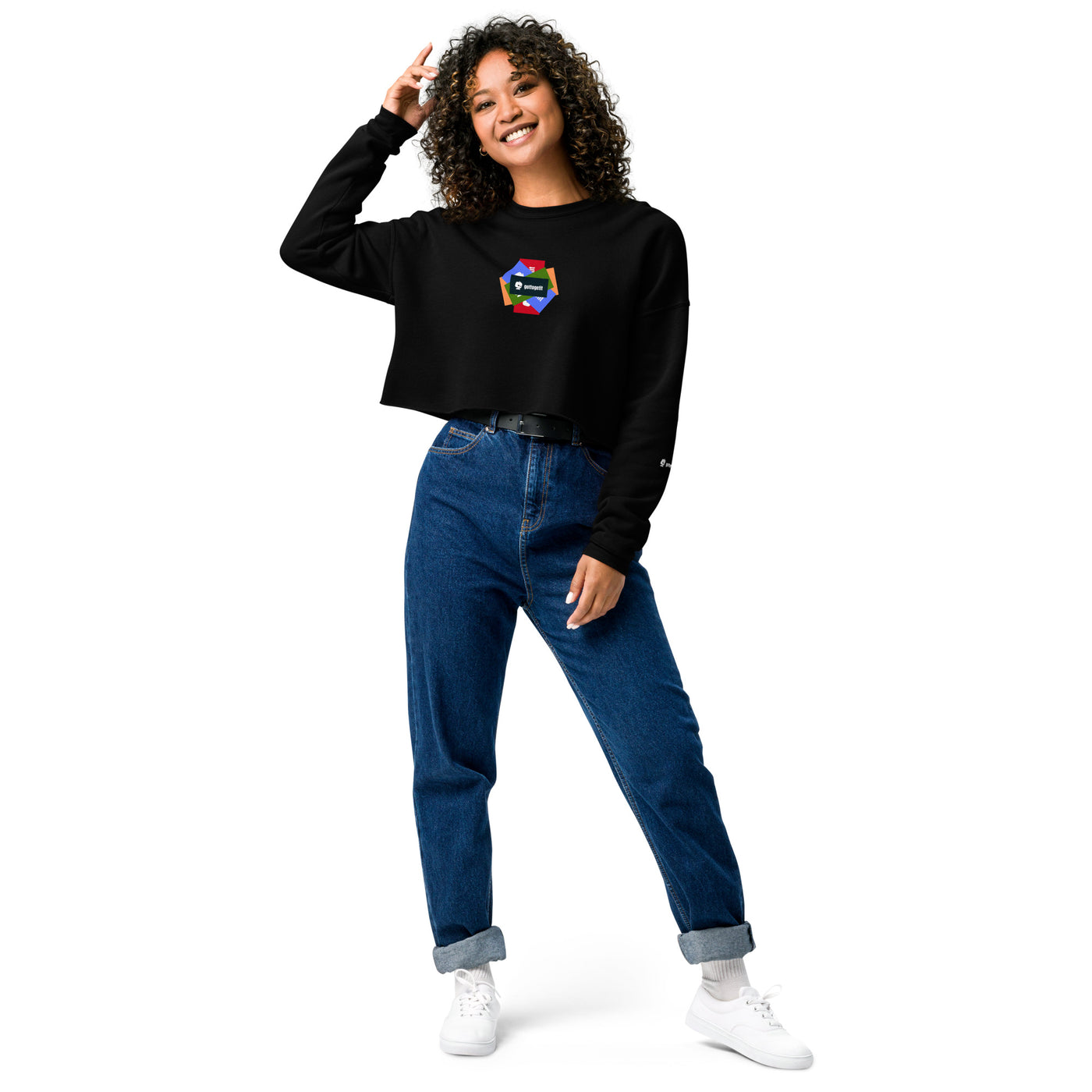 GOTTOGETITprod SPLASH LOGOCrop Sweatshirt