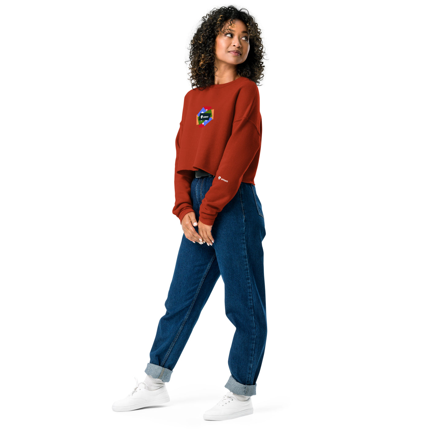 GOTTOGETITprod SPLASH LOGOCrop Sweatshirt