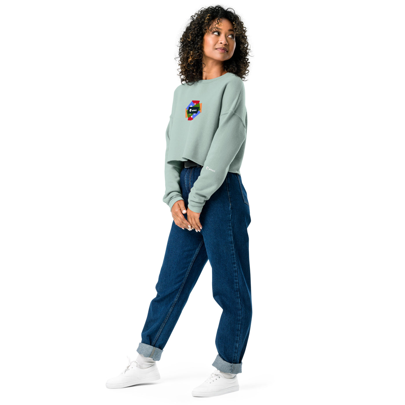 GOTTOGETITprod SPLASH LOGOCrop Sweatshirt