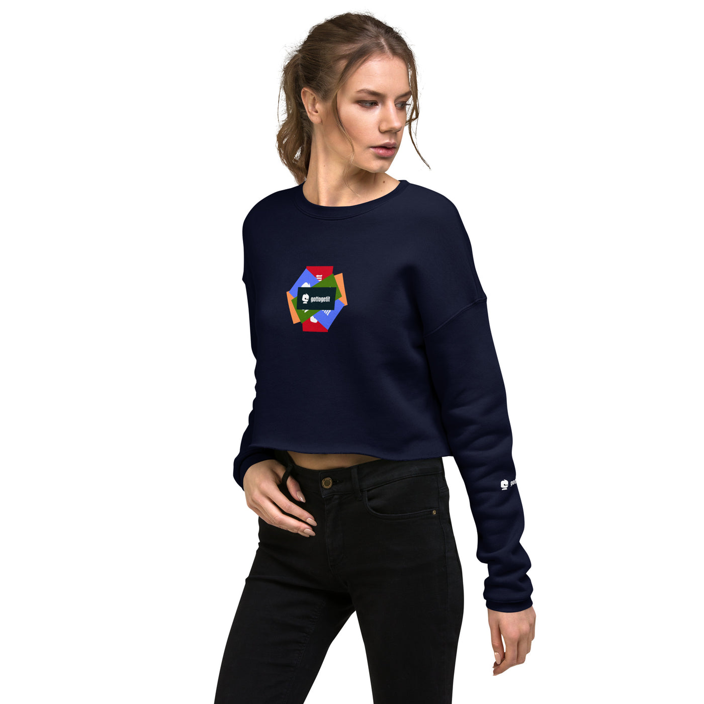 GOTTOGETITprod SPLASH LOGOCrop Sweatshirt