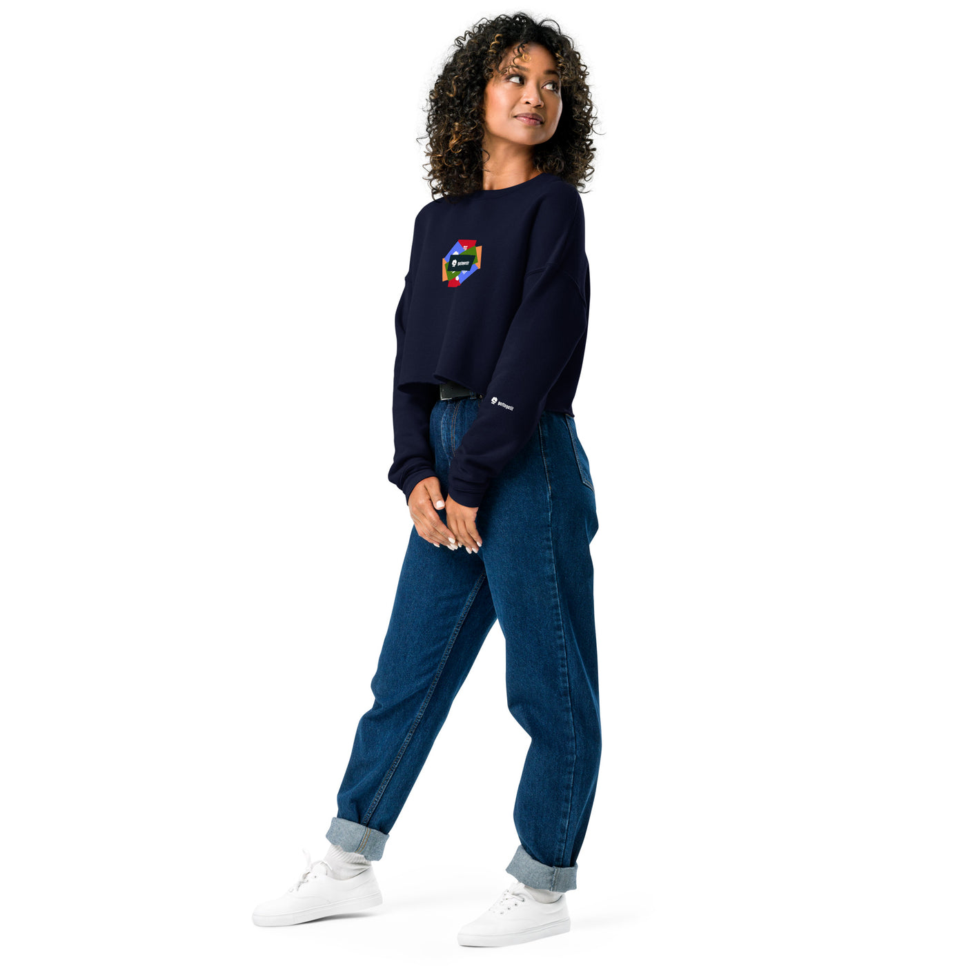 GOTTOGETITprod SPLASH LOGOCrop Sweatshirt